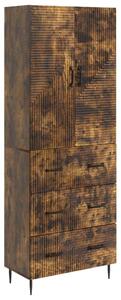 Szekrény szett 2 pcs Füstös Tölgy 66 x 34,5 x 90 cm Szerelt Fa