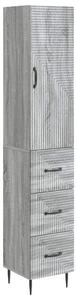 Szekrény szett 2 pcs Szürke Sonoma 33 x 34,5 x 90 cm Szerelt Fa