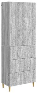 Szekrény szett 2 pcs Szürke Sonoma 66 x 34,5 x 90 cm Szerelt Fa