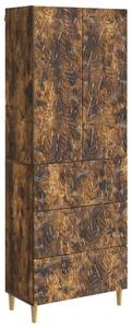 Szekrény szett 2 pcs Füstös Tölgy 66 x 34,5 x 90 cm Szerelt Fa