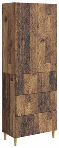 Szekrény szett 2 pcs Antik Fa 66 x 34,5 x 90 cm Szerelt Fa