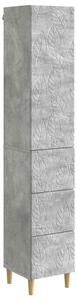Szekrény szett 2 pcs Betonszürke 33 x 34,5 x 90 cm Szerelt Fa