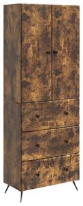 Szekrény szett 2 pcs Füstös Tölgy 66 x 34,5 x 90 cm Szerelt Fa