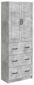 Szekrény szett 2 pcs Betonszürke 66 x 34,5 x 87 cm Szerelt Fa