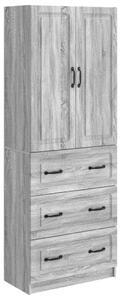 Szekrény szett 2 pcs Szürke Sonoma 66 x 34,5 x 87 cm Szerelt Fa