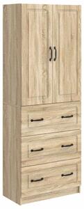 Szekrény szett 2 pcs Sonoma Tölgy 66 x 34,5 x 87 cm Szerelt Fa