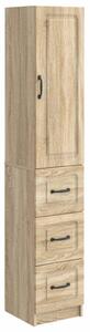 Szekrény szett 2 pcs Sonoma Tölgy 33 x 34,5 x 87 cm Szerelt Fa