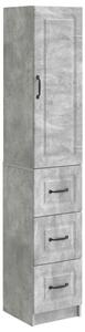 Szekrény szett 2 pcs Betonszürke 33 x 34,5 x 87 cm Szerelt Fa
