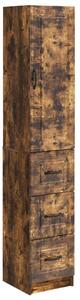 Szekrény szett 2 pcs Füstös Tölgy 33 x 34,5 x 87 cm Szerelt Fa