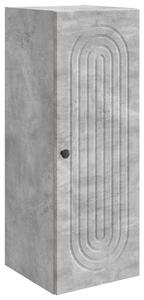 Fali szekrény Betonszürke 33 x 34,5 x 90 cm Szerelt Fa