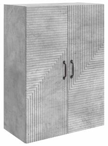 Fali szekrény Betonszürke 66 x 34,5 x 90 cm Szerelt Fa