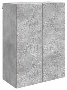 Fali szekrény Betonszürke 66 x 34,5 x 90 cm Szerelt Fa