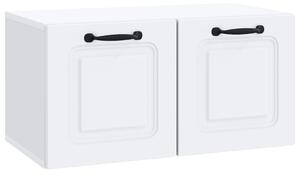 Fali TV szekrény Fehér 59,5 x 31 x 30 cm Szerelt Fa