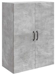 Fali szekrény Betonszürke 66 x 34,5 x 90 cm Szerelt Fa