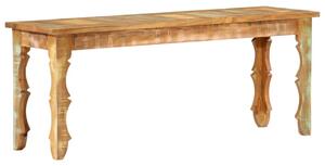 Tömör újrahasznosított fapad 110 x 35 x 45 cm