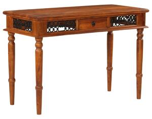 Tömör akácfa íróasztal fiókkal 110 x 50 x 76 cm