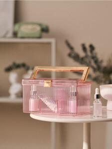 Sinsay - Bordázott rendszerező fogantyúval és rekeszekkel - pasztellpink