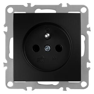 Egyszeres földelt aljzat OSTE JNH001-G Black