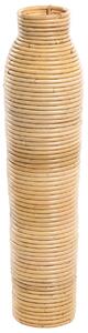 Dekor váza PREMANA Rattan 55 cm Természetes