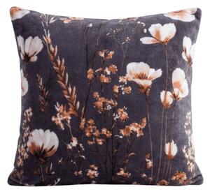 Kétoldalas Párnahuzat DUO SENSE ARVENA 45x45 cm mikroplüss/flanel, sötétszürke