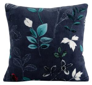 Kétoldalas párnahuzat DUO SENSE NOCTIFLORA 45x45 cm mikroplüss/flanel, sötétkék