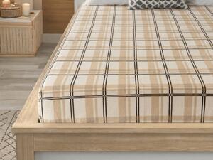 Mikroplüss lepedő PLAID 90x200 cm krém színű