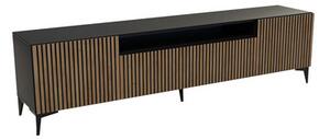 TV asztal RTV Cora Craftsman tölgy-fekete 200 cm