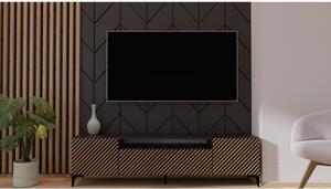 TV asztal RTV Sento Craft tölgy-fekete 180 cm