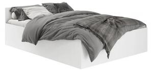 Laminált ágy ágyrács nélkül, fehér, 140x200 cm