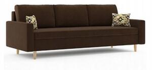 ETNA modell 2 nagyméretű kinyitható kanapé Fekete