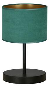 Emibig modern asztali lámpa hilde fekete zöld emi1051/ln1