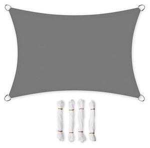 SONGMICS napvitorla 2x3 m füstszürke