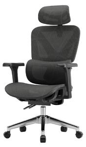 Ergonomikus irodai szék, forgószék, fekete hálós (E07 BLACK)