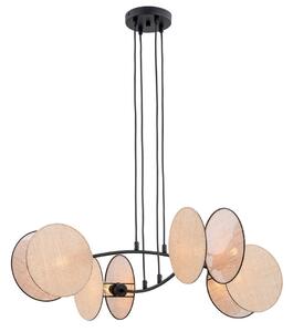 Emibig modern függeszték motif fekete tejszínes emi1328/4