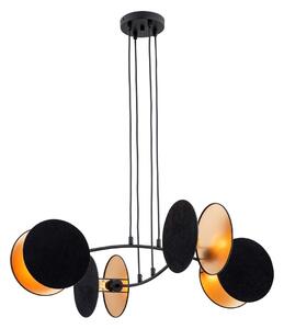 Emibig modern függeszték motif fekete arany emi1325/4