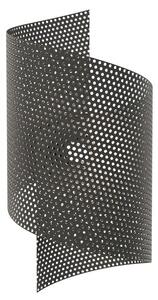 Emibig modern fali lámpa spiral fekete emi1357/1
