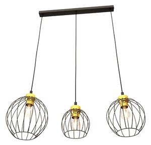 Emibig modern függeszték nando fekete arany emi1368/3