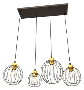 Emibig modern függeszték nando fekete arany emi1368/4