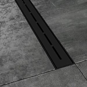 Ravak Runway padlólefolyó 75 cm fekete rozsdamentes acél X01750