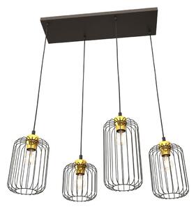 Emibig modern függeszték vander fekete arany emi1364/4