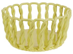 CRAFT kerámia kosár 25cm sárga kerek