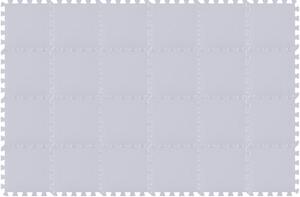 Puzzle habszivacs játszószőnyeg szett Silver 180x120cm