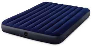 INTEX Classic Downy felfújható matrac, 152 x 203 x 25 cm, kék, plüss felső rész, 2in1 szelep, Wave Beam belső szerkezet (64759)