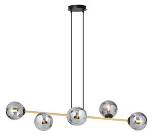 Emibig modern függeszték gravity fekete grafit arany emi1237/6