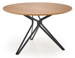 Asztal Houston 541, 76cm, Arany tölgy, Fekete