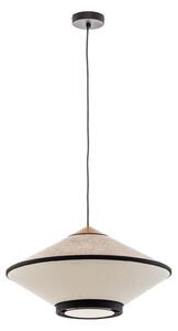 Függőlámpa Forestier, Cymbal S, dimmable, Bézs, Nappali, Szövet / Textília, Dizájn