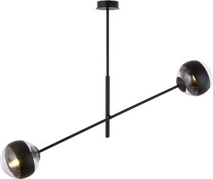 Emibig modern függeszték linear fekete átlátszó emi1168/2
