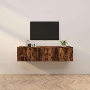 VidaXL Falra Szerelhető TV Szekrény - Füstös Tölgy - 80cm