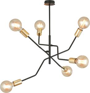 Emibig modern mennyezeti lámpa bolt fekete emi1125/6