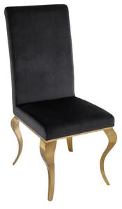 Modern Barock szék fekete